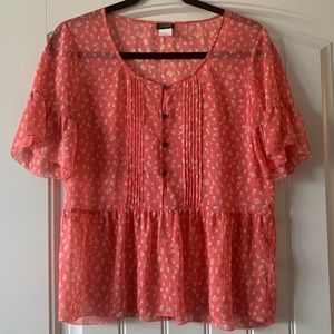 J.Crew Silk Print Top - Size XS